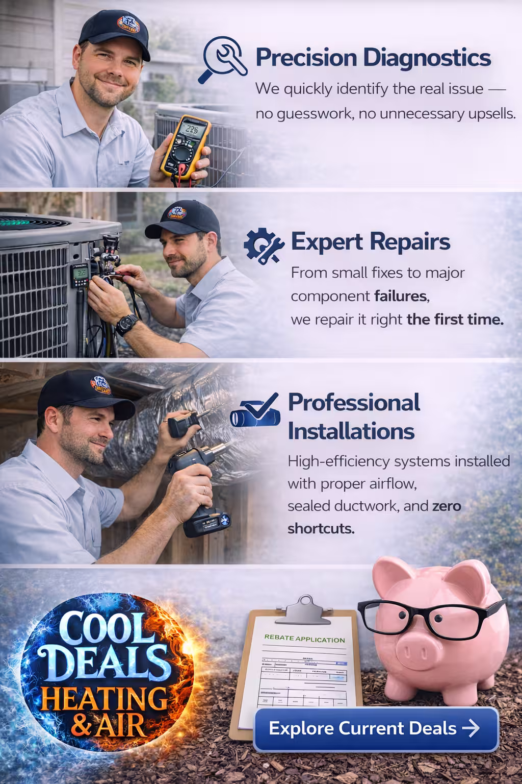 Utah dual-fuel heat pump and AC promotion banner